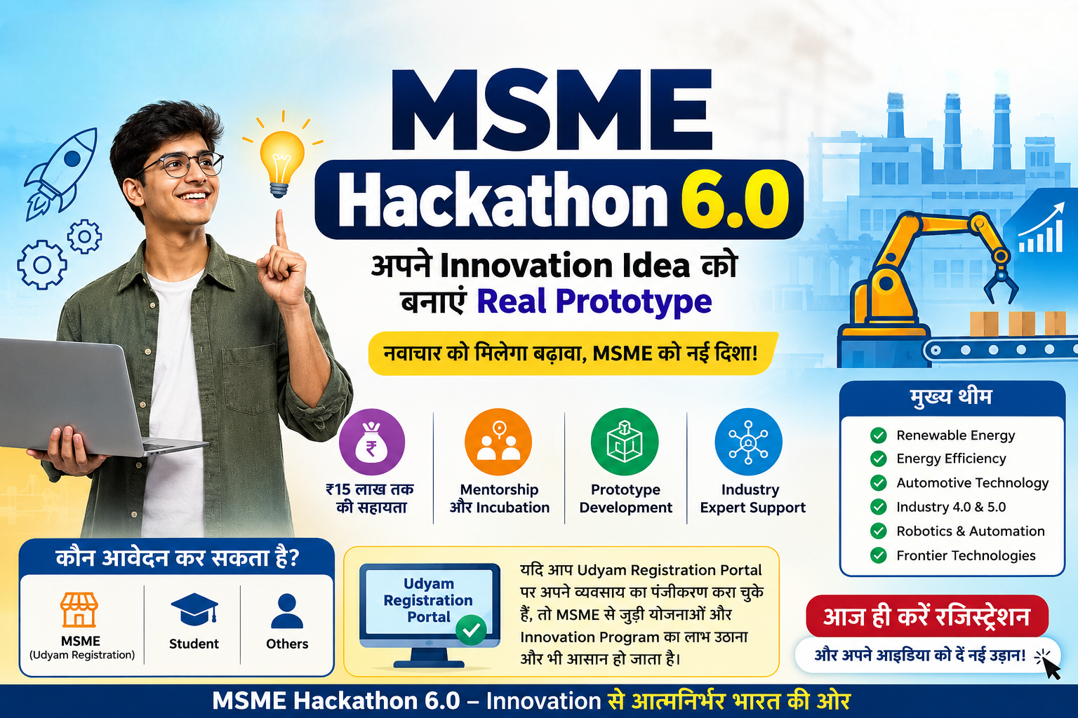 MSME Hackathon 6.0 | MSME Idea Hackathon | MSME Registration Guide